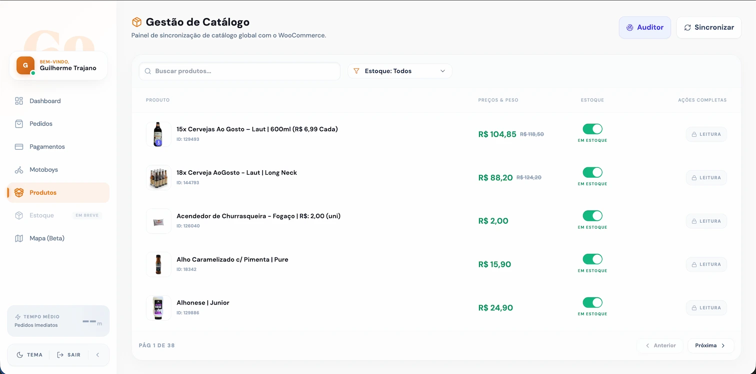 Catálogo — site e app